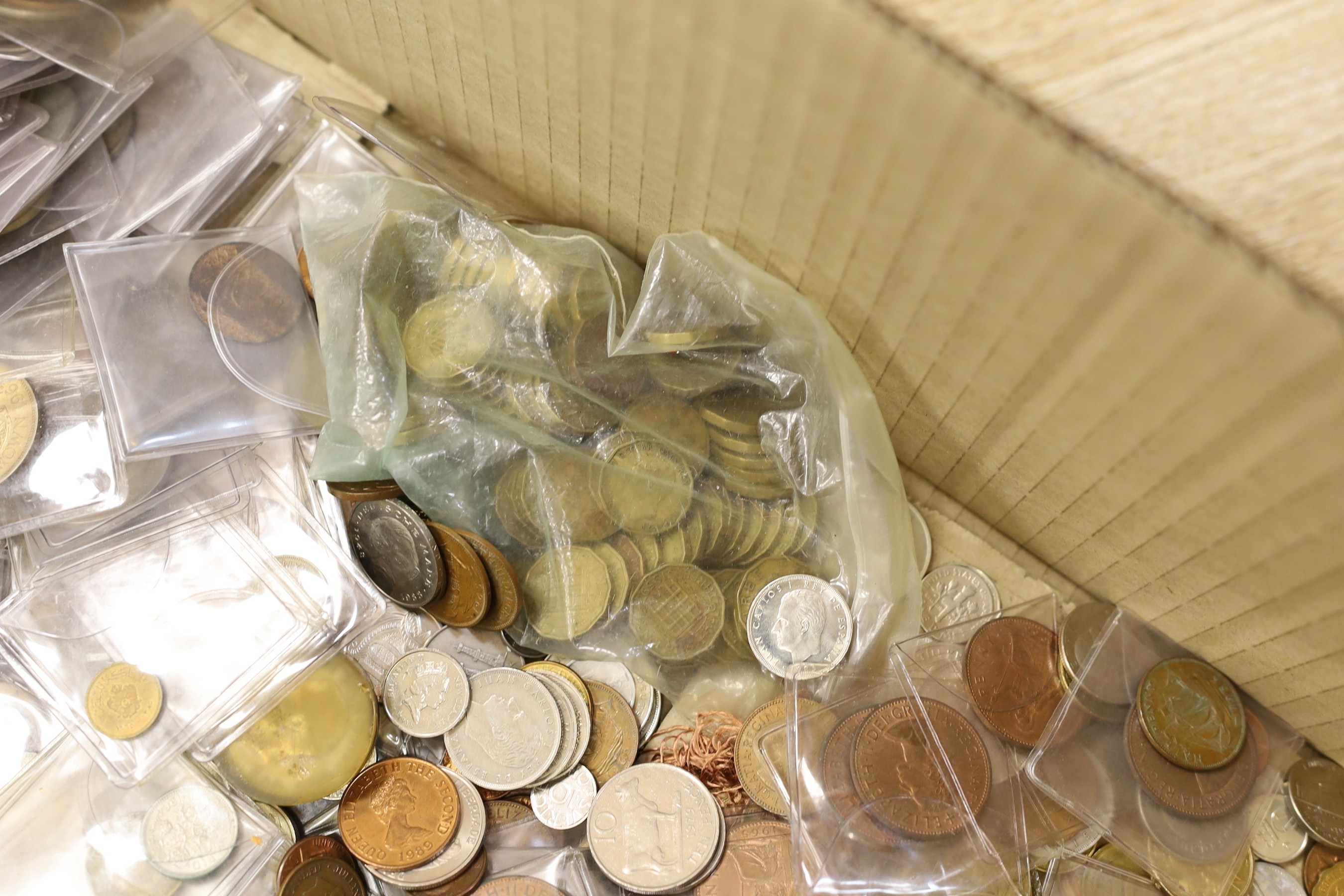 A collection of UK coins